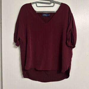 Women’s maroon Polo Ralph Lauren Blouse
